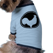 black rooster icon pet clothing