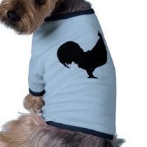 black rooster icon pet clothing