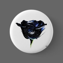 Black Rose Button