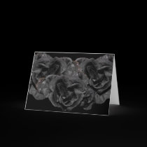 Black Rose Greeting Card cards