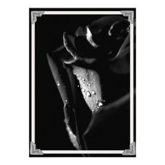 Black Rose Invitations