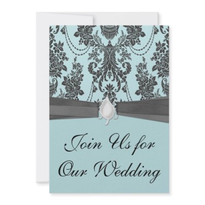 black rose light blue damask wedding personalized invitation Zazzle_invitation black rose light blue damask wedding personalized invitation Zazzle_invitation