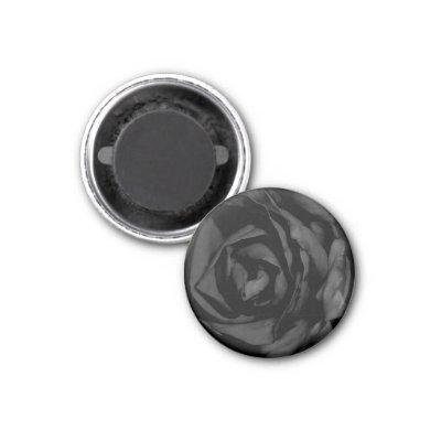 gothic black rose magnet a must have item for all goths P