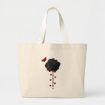 Black Rose Of Love Canvas Bags