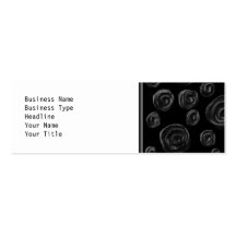 Black Rose Pattern Design. Business Card