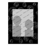 Black Rose Pattern Design. Greeting Card