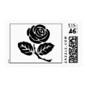 Black Rose Postage postage