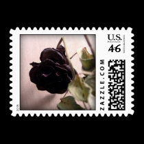 Black Rose Postage Stamps stamps