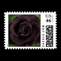Black Rose Postage Stamps stamps