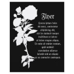 Black Rose Silhouette flyers