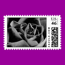 Black Rose Stamp stamps