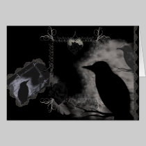 Black Roses and Ravens Card cards