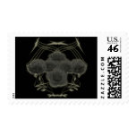 Black Roses & Tribal Pattern: Custom Postage postage