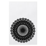Black Round Lace Style Pattern. Personalized Flyer