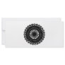 Black Round Lace Style Pattern. Personalized Rack Card