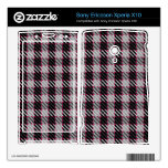 Black Rowan Check Xperia X10 Mini Pro Skin