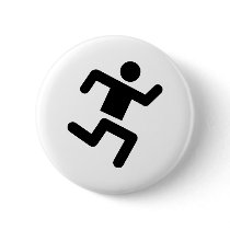 black runner athletics sprinter run buttons by Tomaniac black runner athletics sprinter run buttons