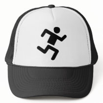 black runner athletics sprinter run hat