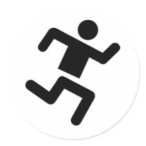 black runner athletics sprinter run stickers by Tomaniac black runner athletics sprinter run stickers