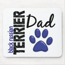 Black Russian Terrier Dad 2 Mousepad