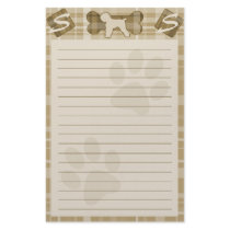 Black Russian Terrier Dog Breed Stationery by MenagerieMayhem Black Russian Terrier Dog Breed Stationery