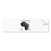 Black Russian Terrier History Design bumper stickers by GreyWolfCreation Black Russian Terrier History Design bumper stickers
