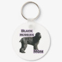 Black Russian Terrier Mom 4 - Keychain by GreyWolfCreation Black Russian Terrier Mom 4 - Keychain