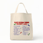 BLACK RUSSIAN TERRIER PL2 TOTE BAGS