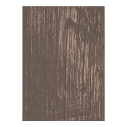 Black Rustic Barn Wood Wedding Invitations