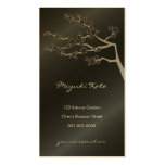 Black Sakura Cherry Blossoms Flowers Oriental Zen Business Card Templates