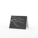 Black Sakuras Flower Zen Wedding Thank You Card Black Sakuras Flower Zen Wedding Thank You Card