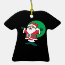 Black Santa Ornament