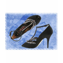 Black Satin and Crystal Dragonfly Pumps copy t-shirts