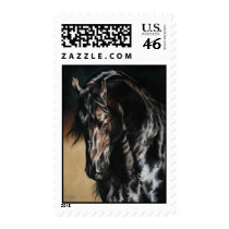 Black Satin stamps - Friesian Horse!!!