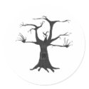 Black Scary Tree stickers by emonation Black Scary Tree stickers
