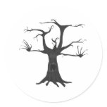 Black Scary Tree stickers