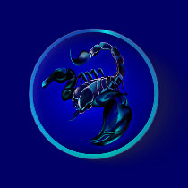 Black Scorpion Buttons buttons