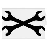 Black Screw Wrench crossed cards