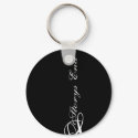 Black SE Letters Keychain