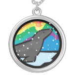 black seal design custom necklace