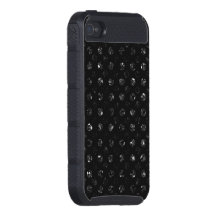 Black Sequin Effect Spotted Dark Phone Cases iPhone 4/4S Case