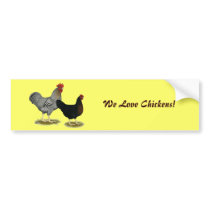 Black Sex-linked Chickens Bumper Sticker