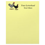 Black Sex-linked Chickens Customized Letterhead