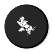 Black Sexy Refrigerator Magnets