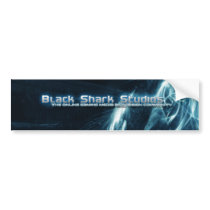 Black Shark Studios Sticker bumper stickers by blacksharkstudios Black Shark Studios Sticker bumper stickers