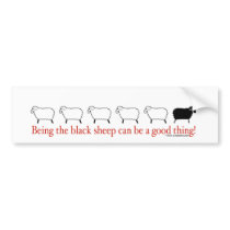 Black Sheep Bumper Sticker
