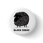 Black Sheep Pinback Buttons