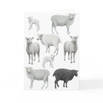 Black Sheep Greeting Card by twopurringcats Black Sheep Greeting Card