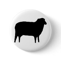 black sheep icon pinback button