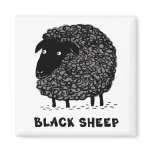 Black Sheep Refrigerator Magnets